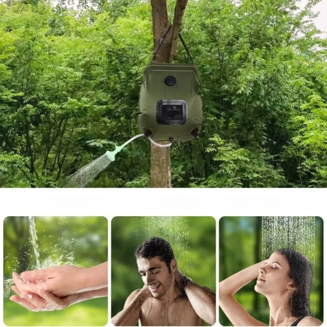 Douche solaire portable pour bord de mer – Eau chaude instantanée en extérieur – Idéale camping et plage – Image 3