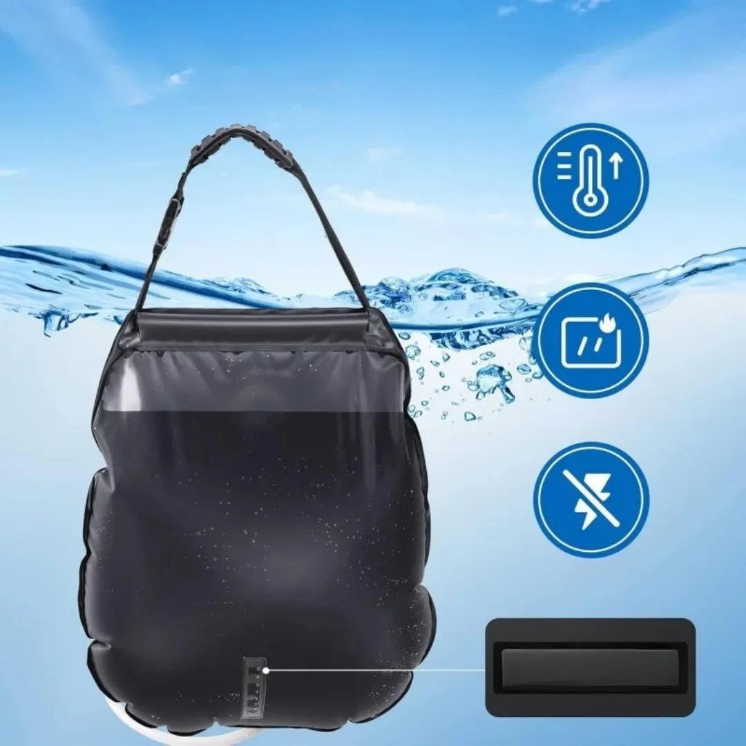 Douche solaire portable pour bord de mer – Eau chaude instantanée en extérieur – Idéale camping et plage – Image 4