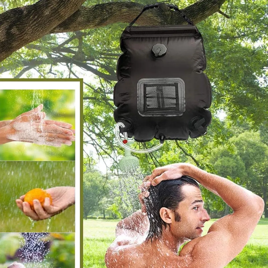 Douche solaire portable pour bord de mer – Eau chaude instantanée en extérieur – Idéale camping et plage – Image 6
